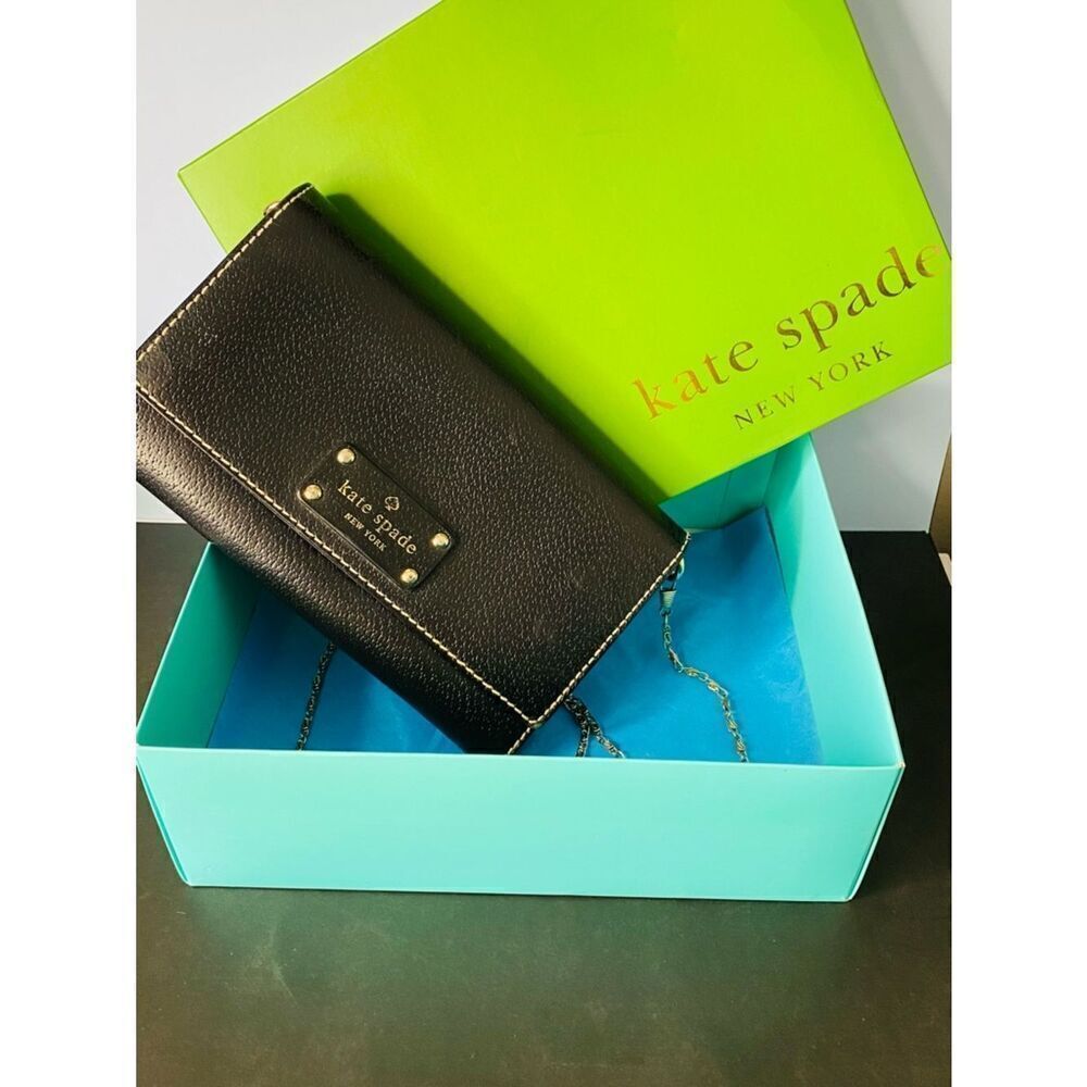 🛍️Kate Spade Wellesley Crossbody Bag with Silver Chain & Box - Picture 14 of 15